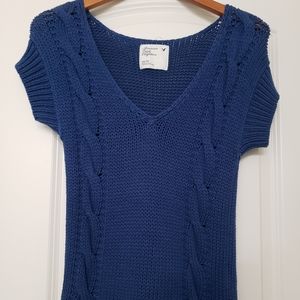 Aeropostale ❤️ Blue Half Sleeve Sweater Size XS or Youth Junior Girls 12-14